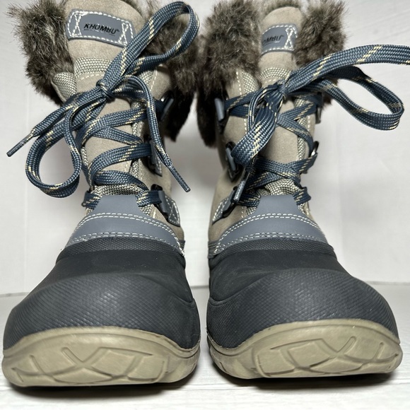 KHOMBU | Leather & Faux Fur Slope Thermolite Terrain Winter Snow Boot | Size 8 - Picture 7 of 15